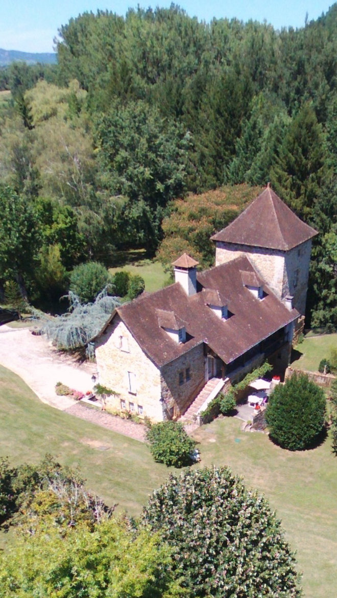 Vue aerienne du Moulin du Boisset